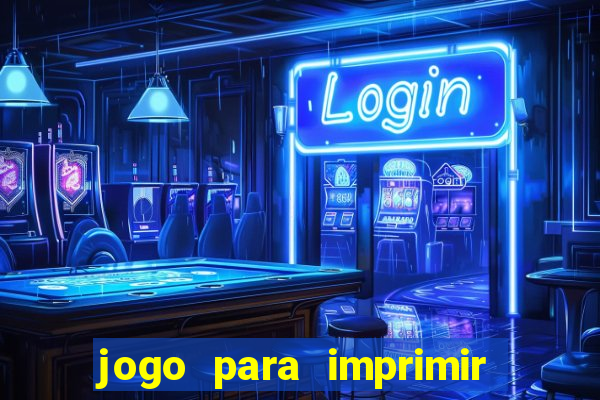 jogo para imprimir e montar