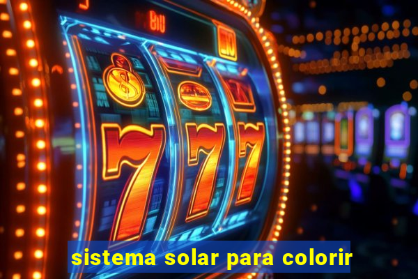 sistema solar para colorir