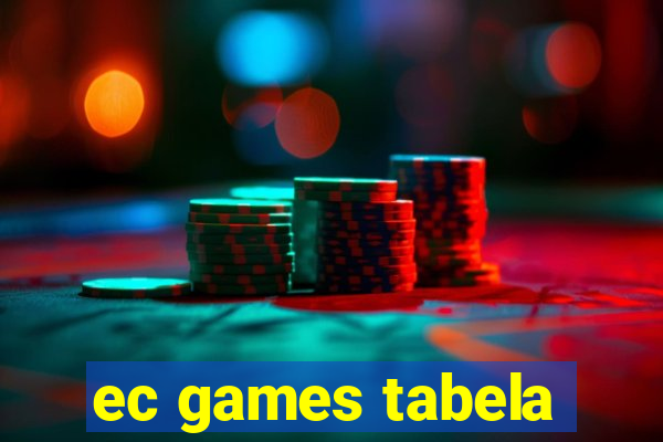 ec games tabela