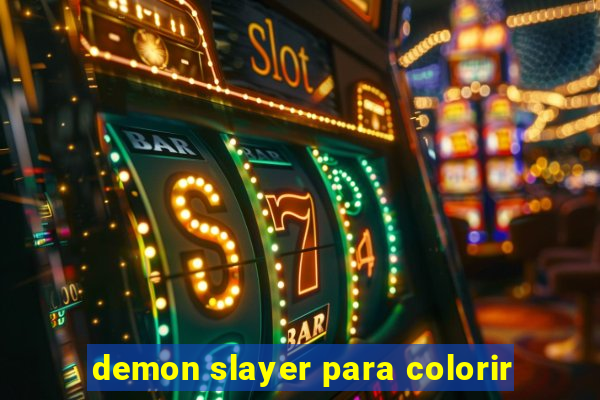 demon slayer para colorir