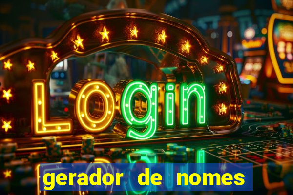 gerador de nomes para jogos