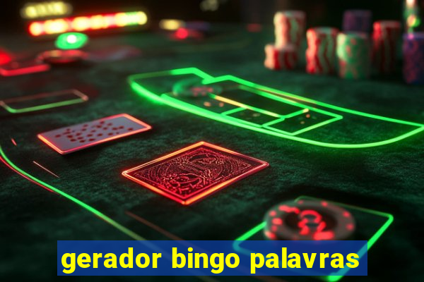 gerador bingo palavras