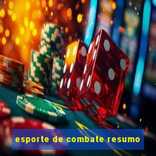 esporte de combate resumo